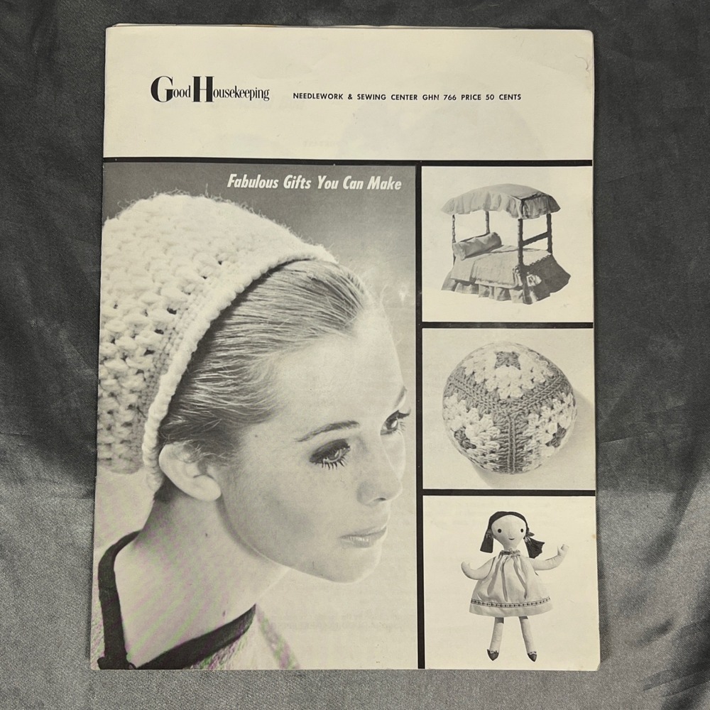 Vintage 1966 Good Housekeeping Needlework Sewing Center GHN 766 Pattern Booklet
